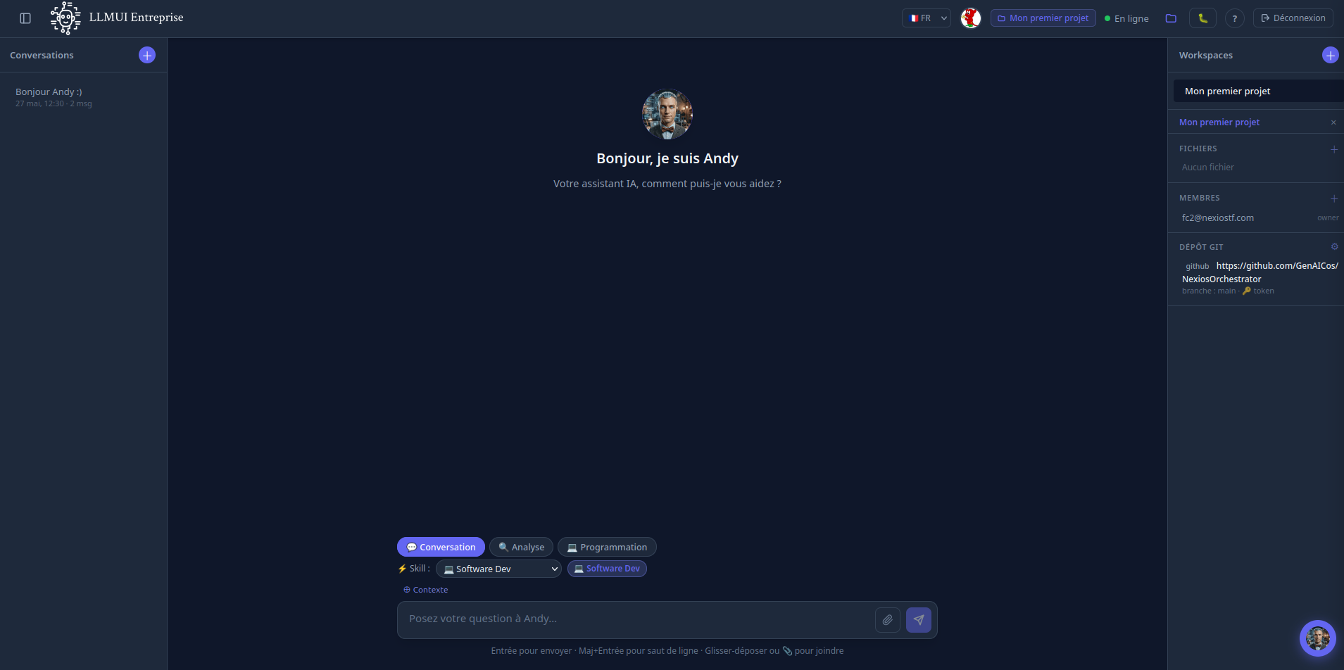 LLMUI on-premise AI plateform gallery image