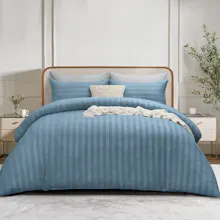 4PC Stripe Bedding Complete Set gallery image