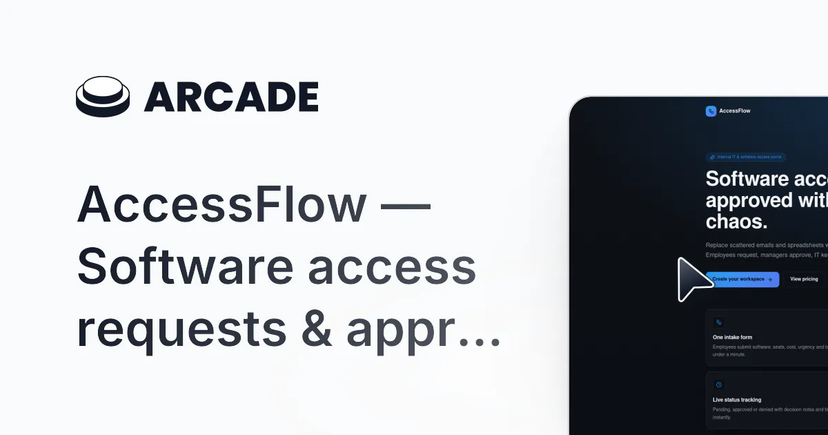 AccessFlow — Software access requests gallery image