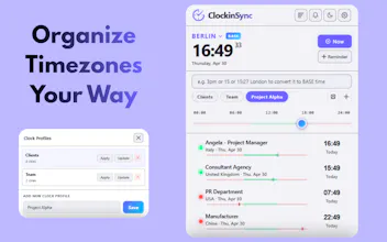ClockinSync - Smart Timezone Extension gallery image