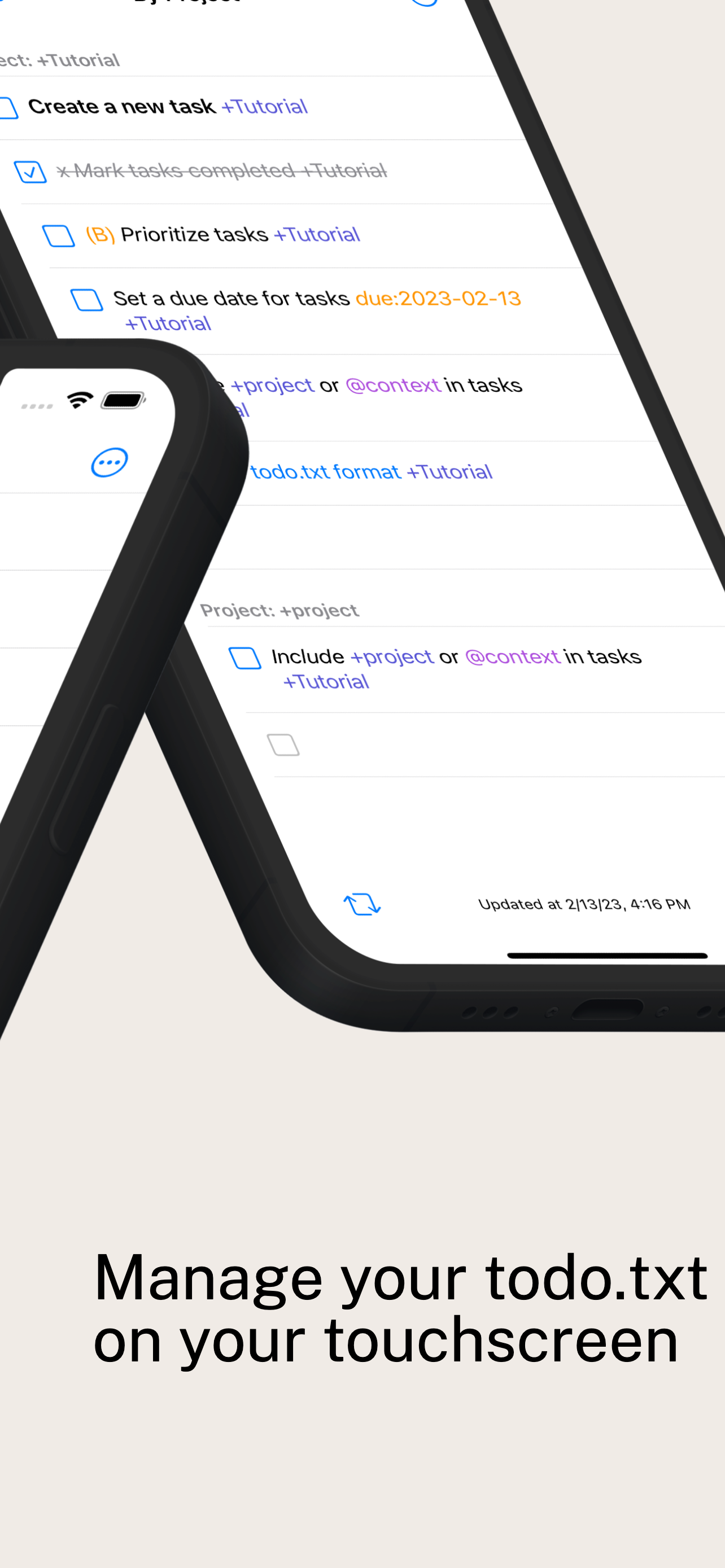Todooo für todo.txt - Eine moderne todo.txt -App für iOS Medien 3