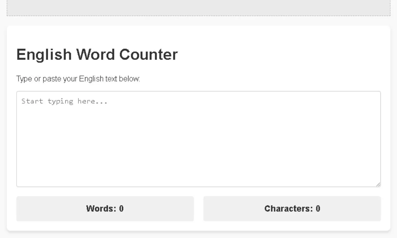English Word & Character Counter gallery image