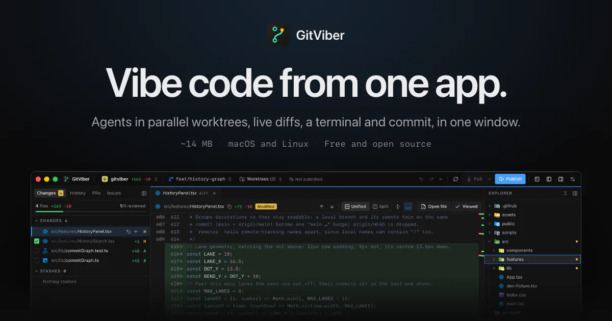 GitViber screenshot 1