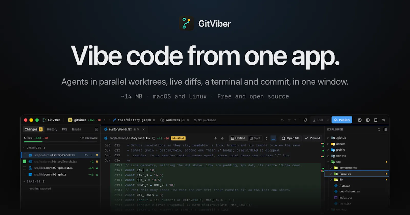 GitViber screenshot 2