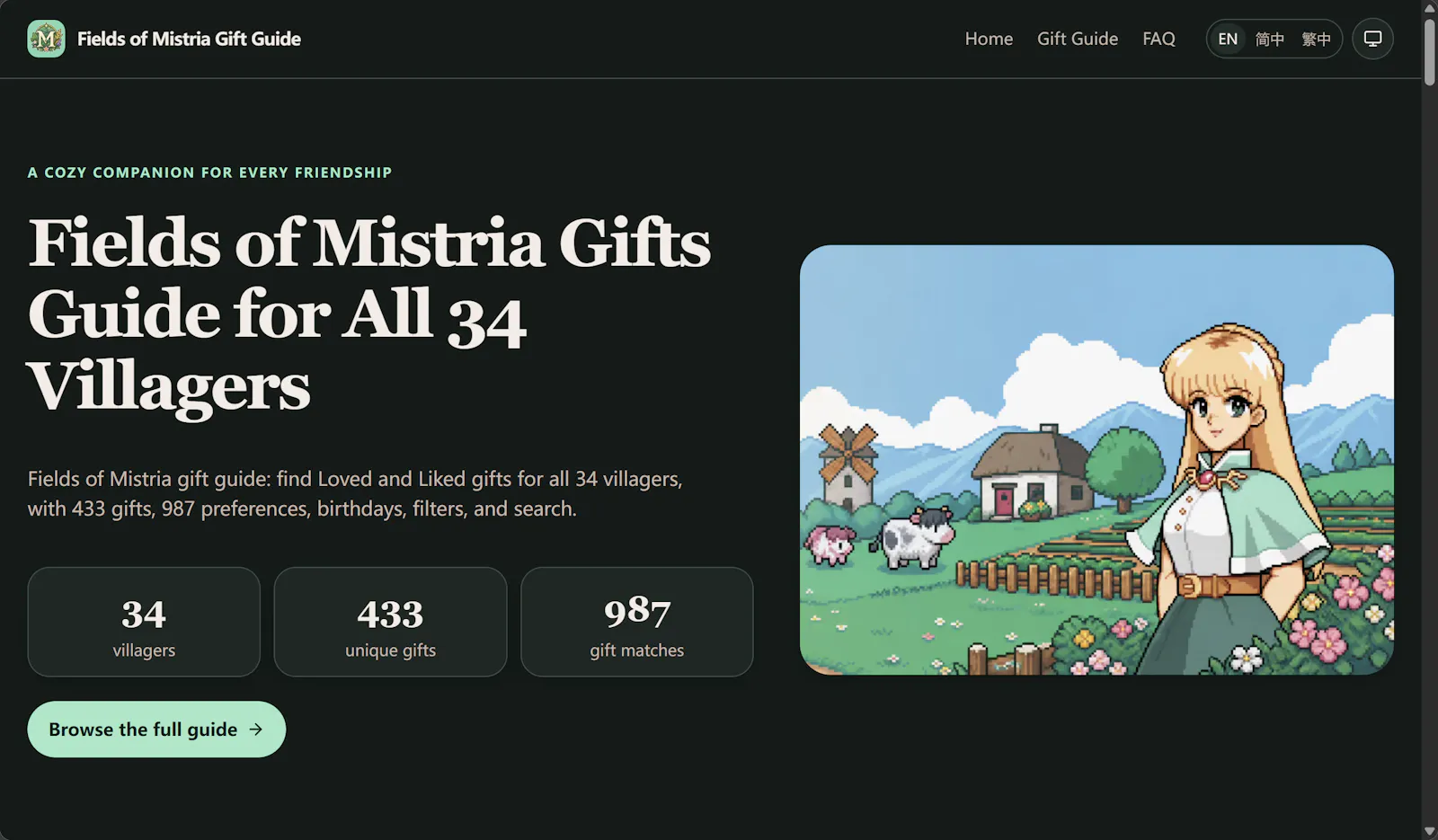 Mistria Gift Guide screenshot 2