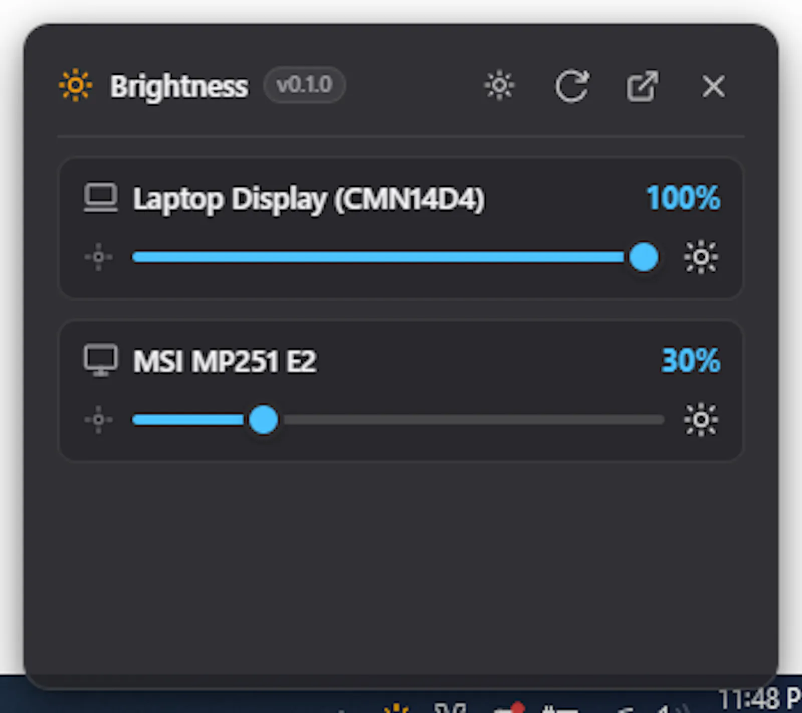 Brightness Control screenshot 2