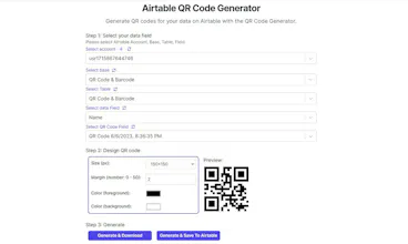 Airtable QR Code Generator gallery image