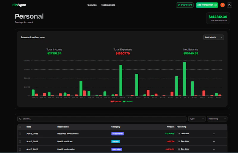 FinSync screenshot 3