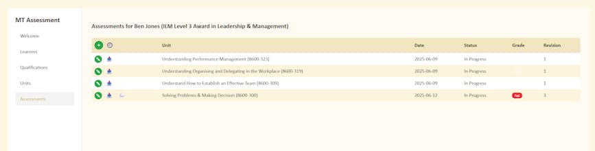 MT Assessment Tool gallery image