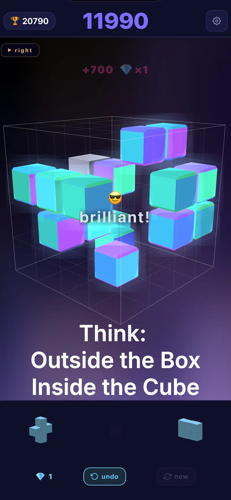 ZenCubed: 3D Block Puzzle screenshot 2