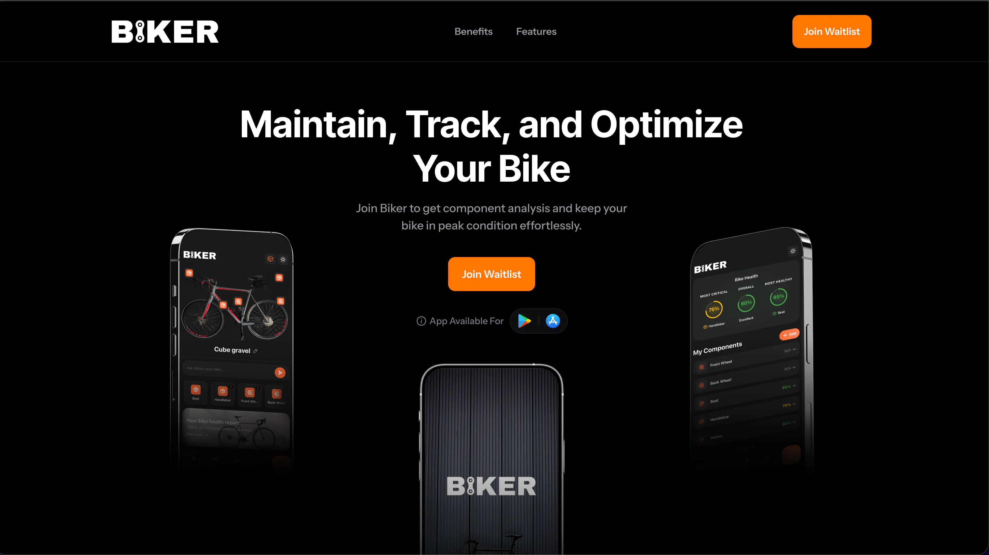 Biker: Track, Maintain, Repair