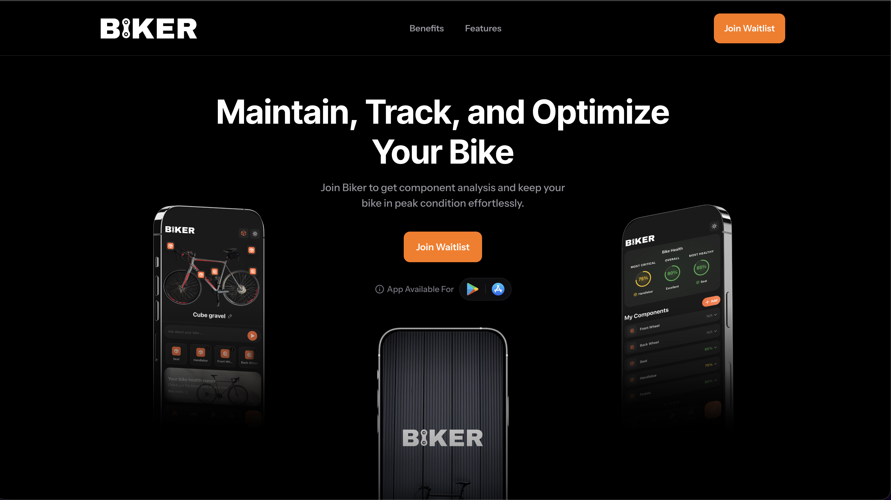 Biker: Track, Maintain, Repair