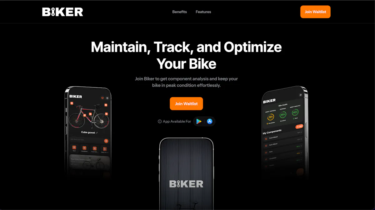 Biker: Track, Maintain, Repair