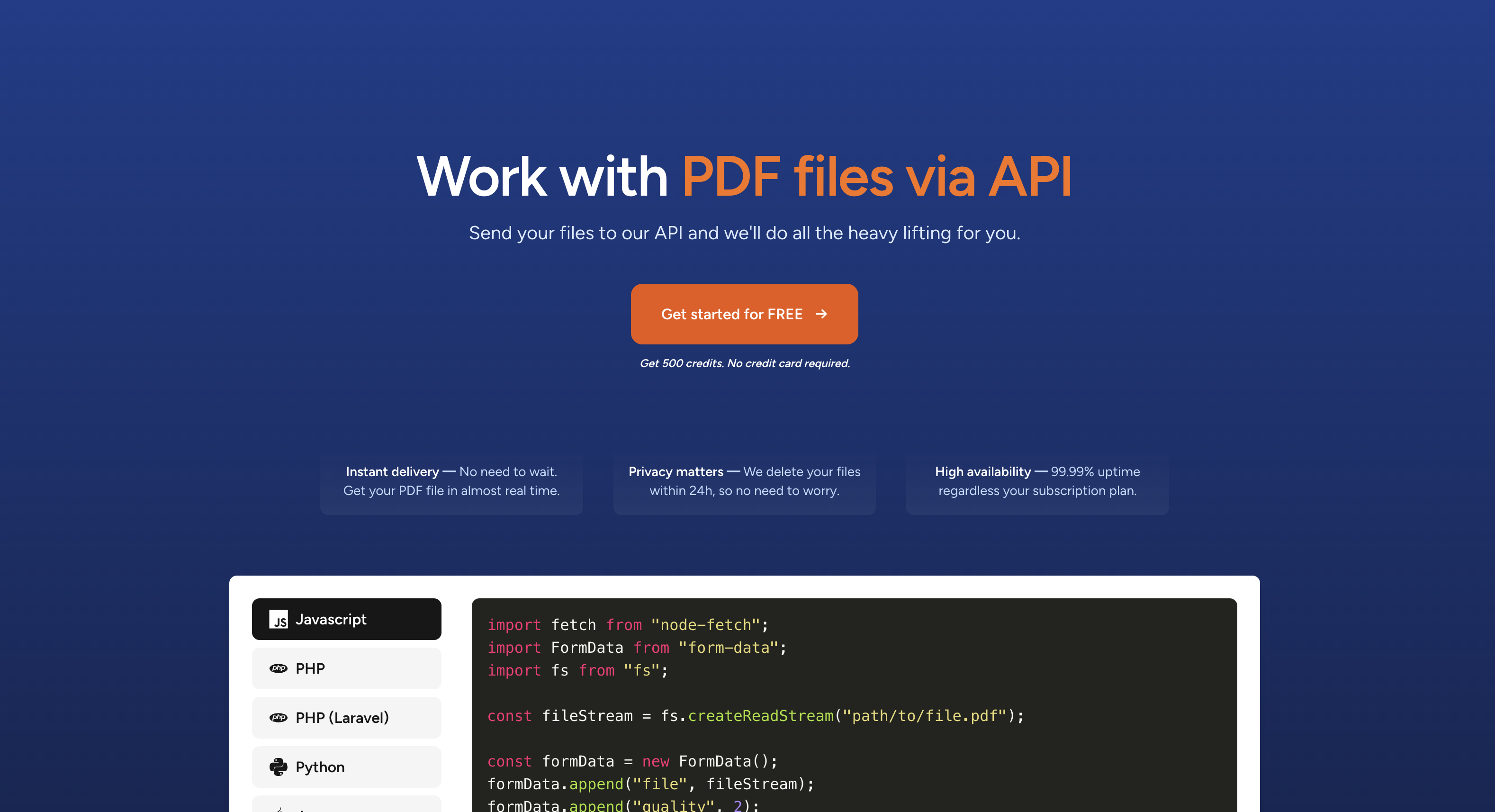 startuptile WebPDF-Simple PDF API & web toolkit