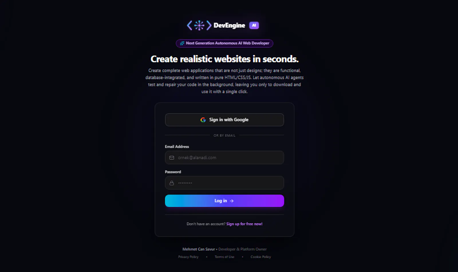 DevEngine AI screenshot 1