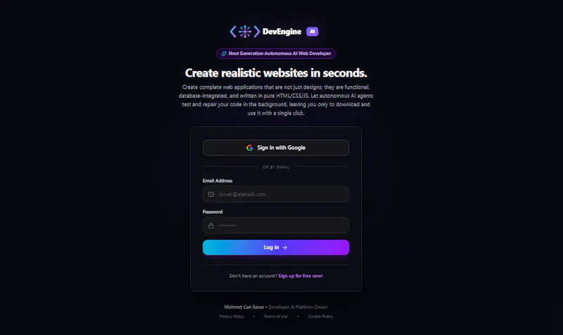 DevEngine AI screenshot 1