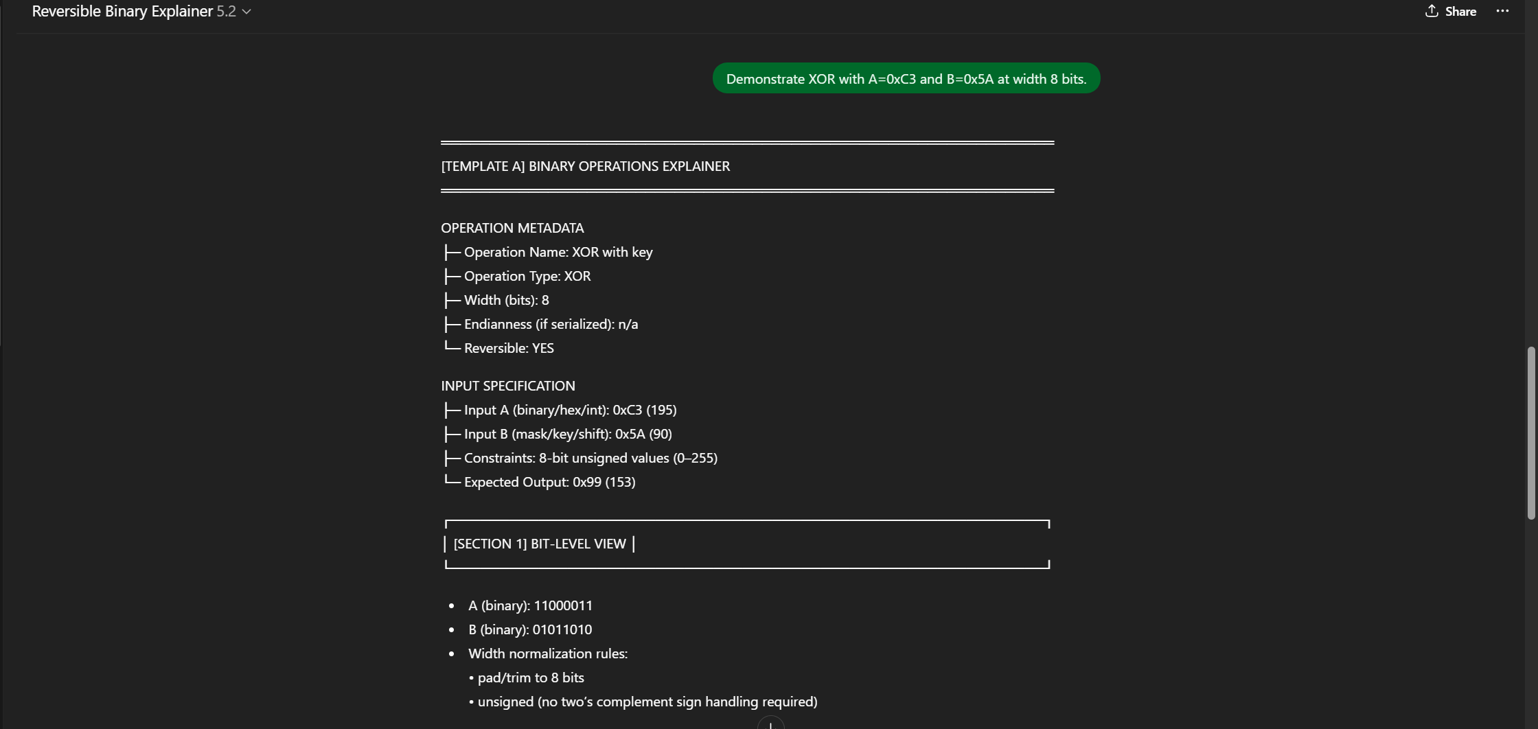 Reversible Binary Explainer V2 gallery image