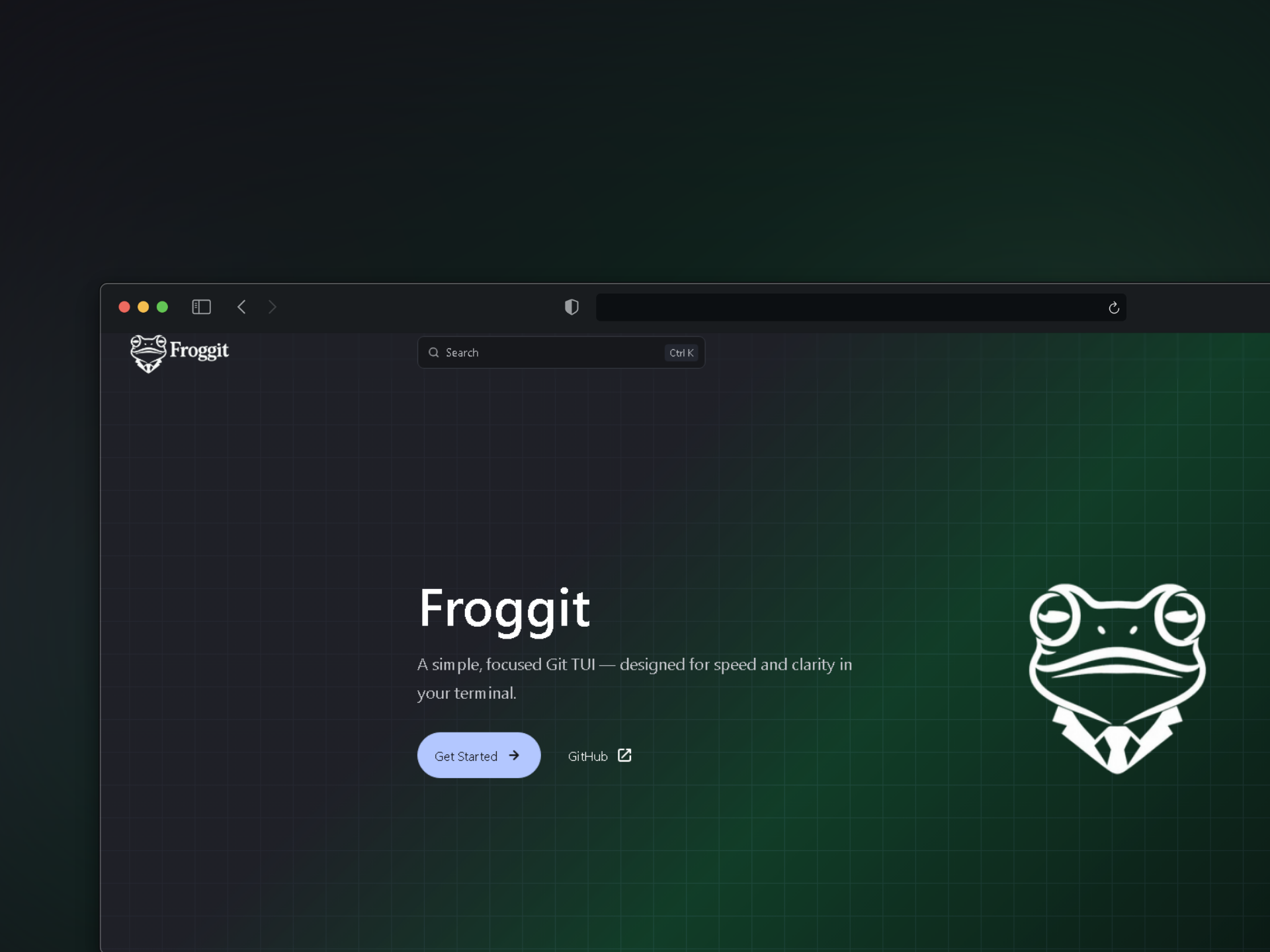 Mídia 1 de O terminal tui para domínio git - Froggit