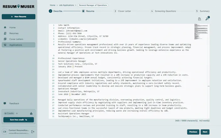 ResumeMuser gallery image