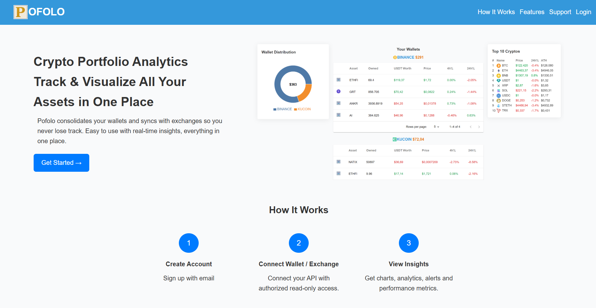 Pofolo - Main product screenshot demonstrating key features and user interface