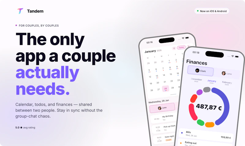 Tandem – Your Couple's Shared Brain screenshot 1