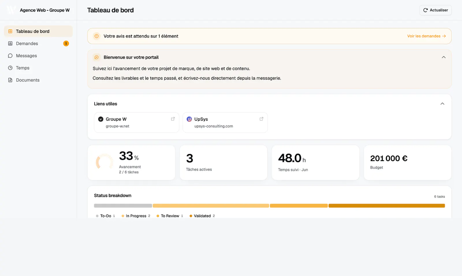 Client Glance screenshot 3