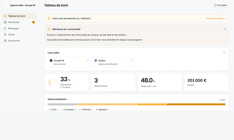 Client Glance screenshot 3