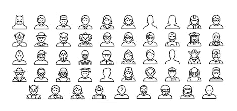 Free 210 avatar Icons gallery image