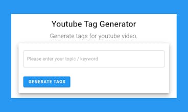 Youtube Tag Generator gallery image