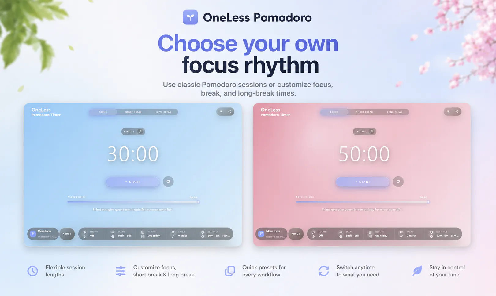 OneLess Pomodoro gallery image