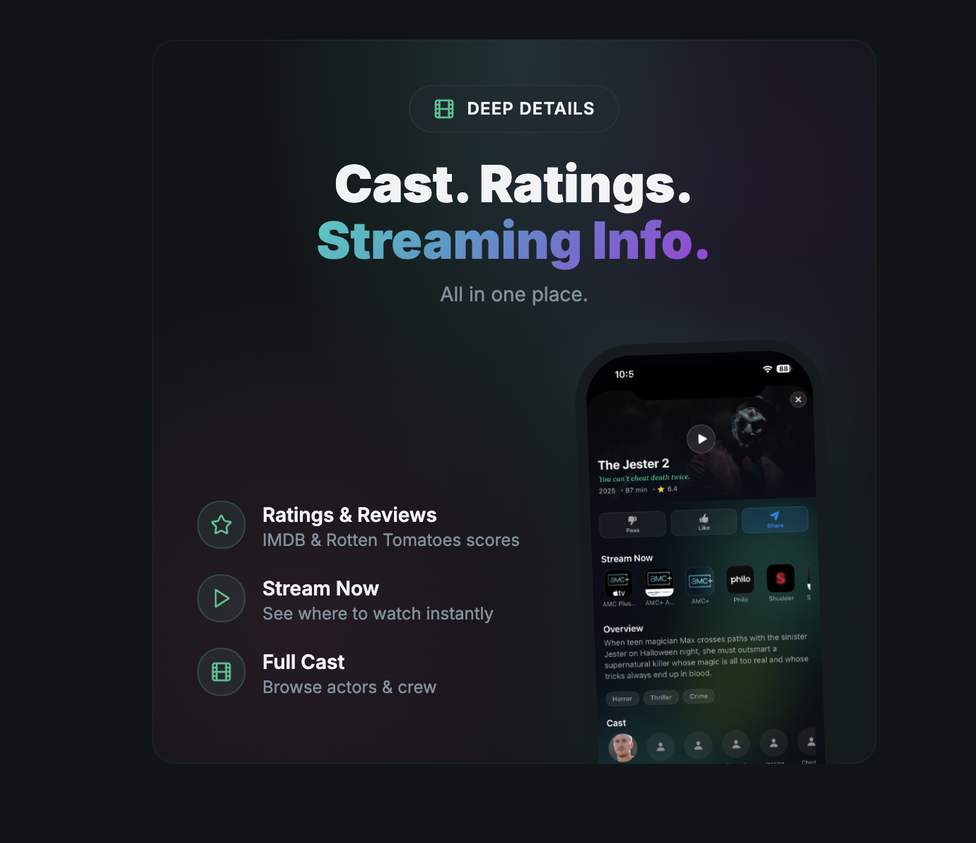 TrailerSwiper - Main product screenshot demonstrating key features and user interface