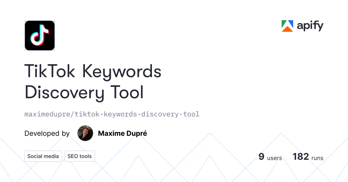 TikTok Keywords Discovery Tool gallery image