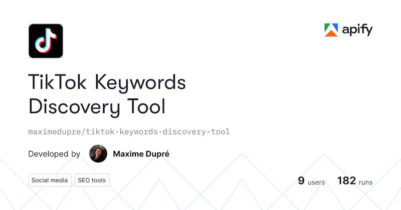TikTok Keywords Discovery Tool screenshot 1