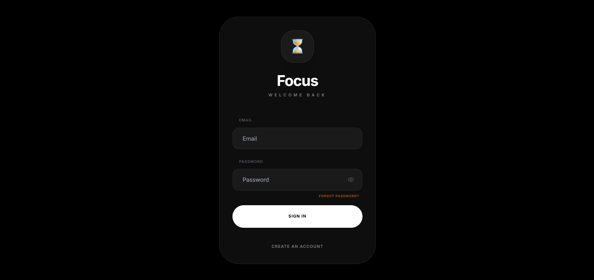 Focus Timer - Main product screenshot demonstrating key features and user interface