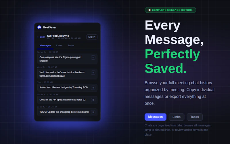 MeetSaver screenshot 2