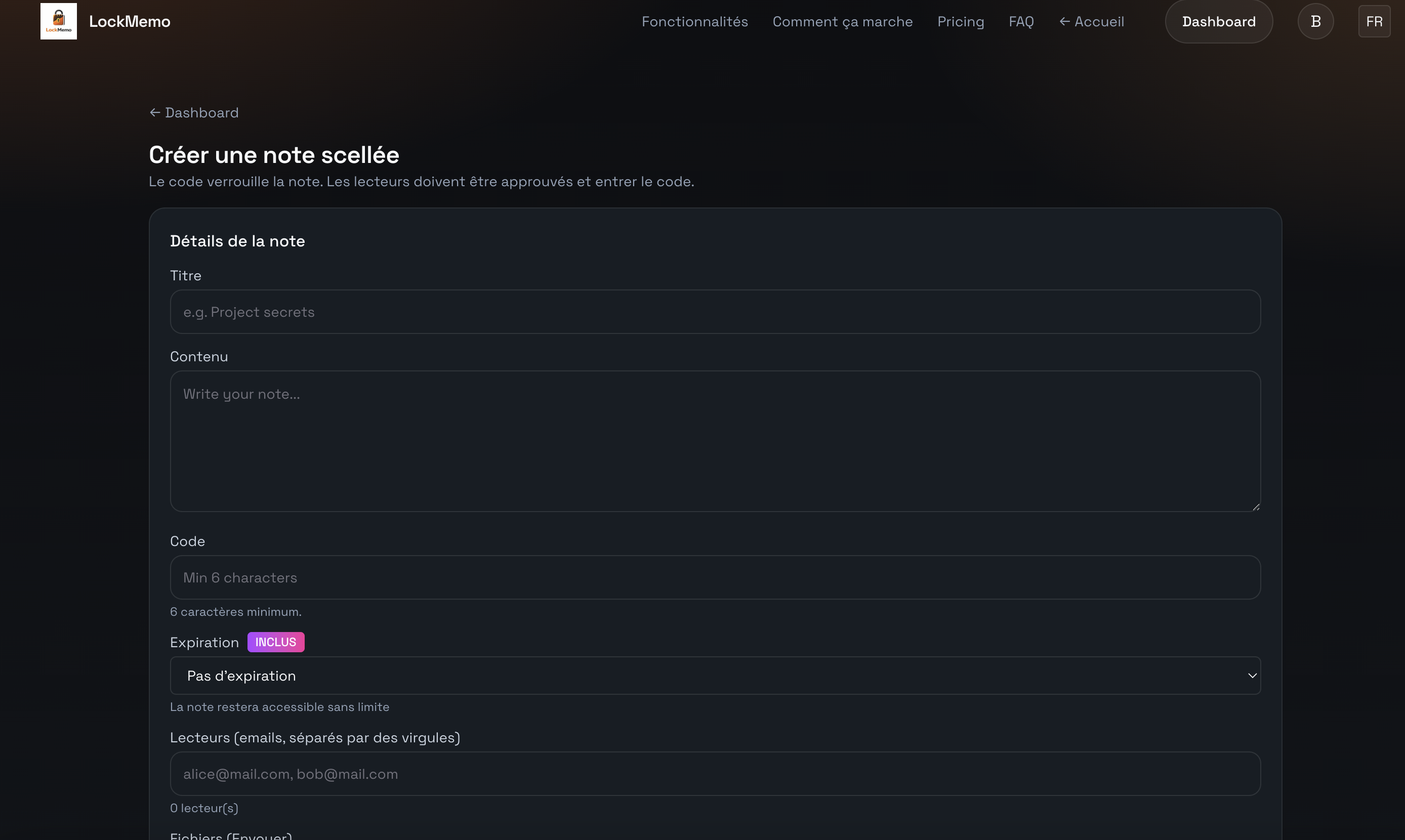 LockMemo - Screenshot 2 showing product features and functionality