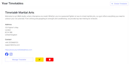 Timetablr gallery image