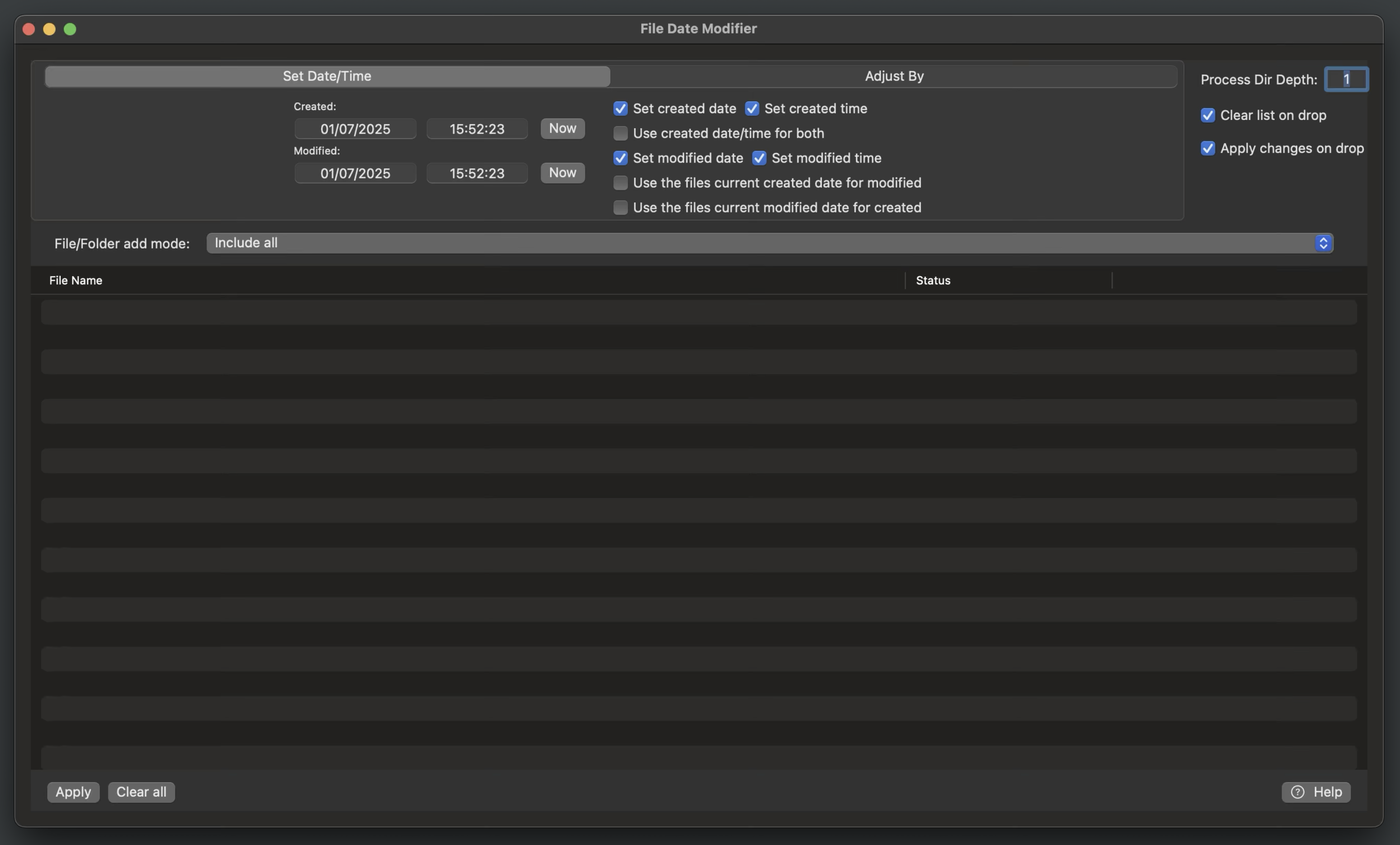File Date modifier gallery image