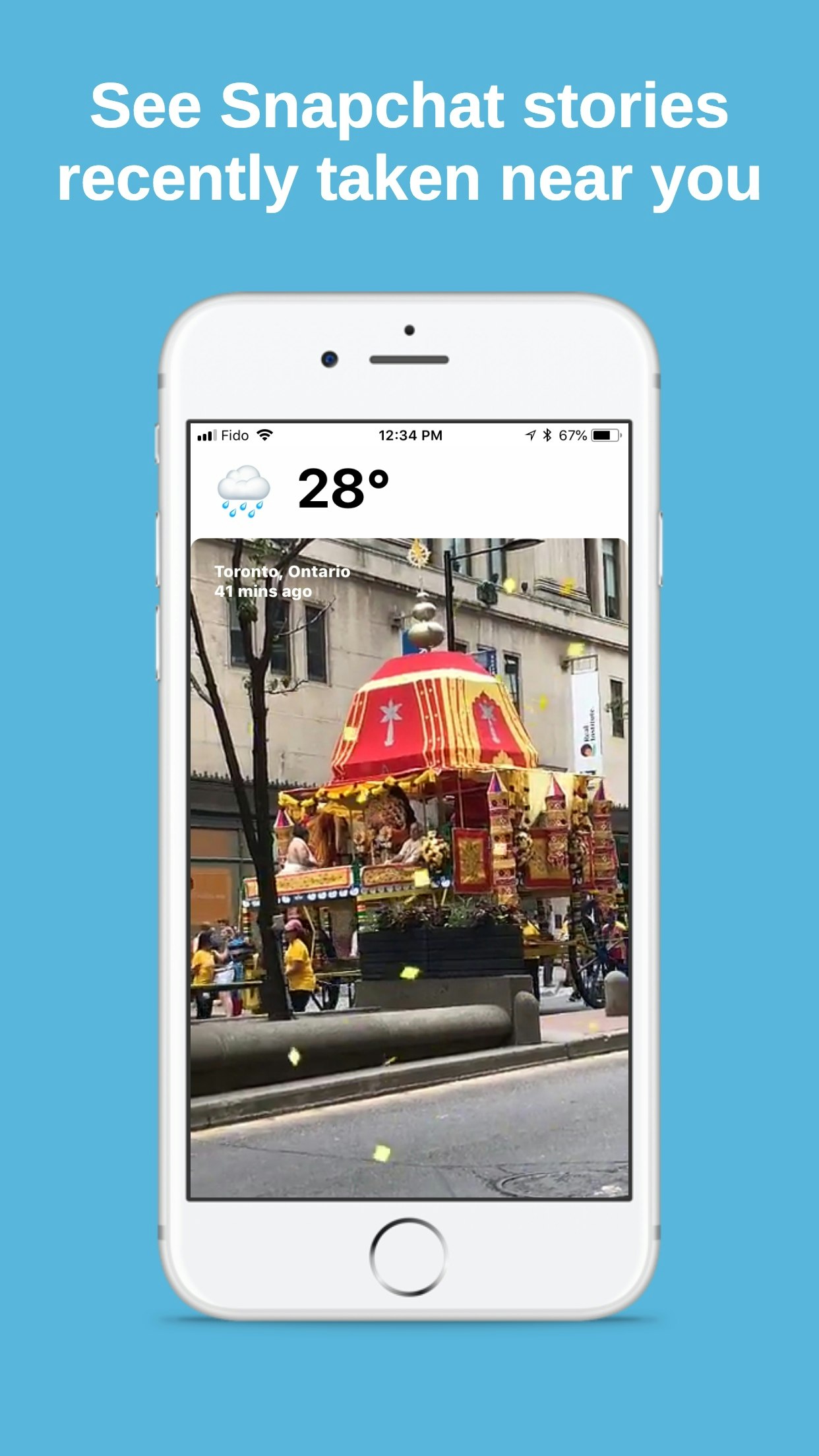 FEELS Snapchat Weather App gallery image