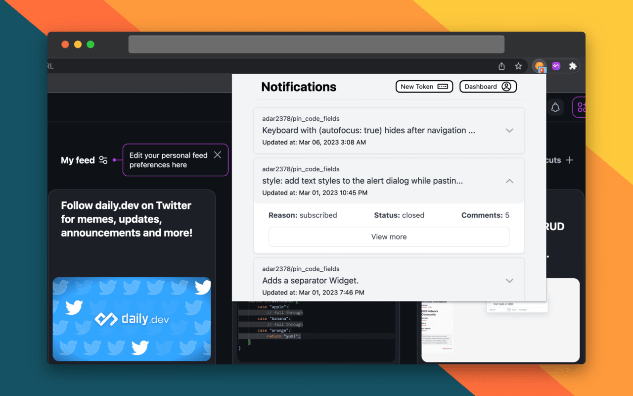 gitbuzz - GitHubアカウントを最新の状態に保ちますメディア2