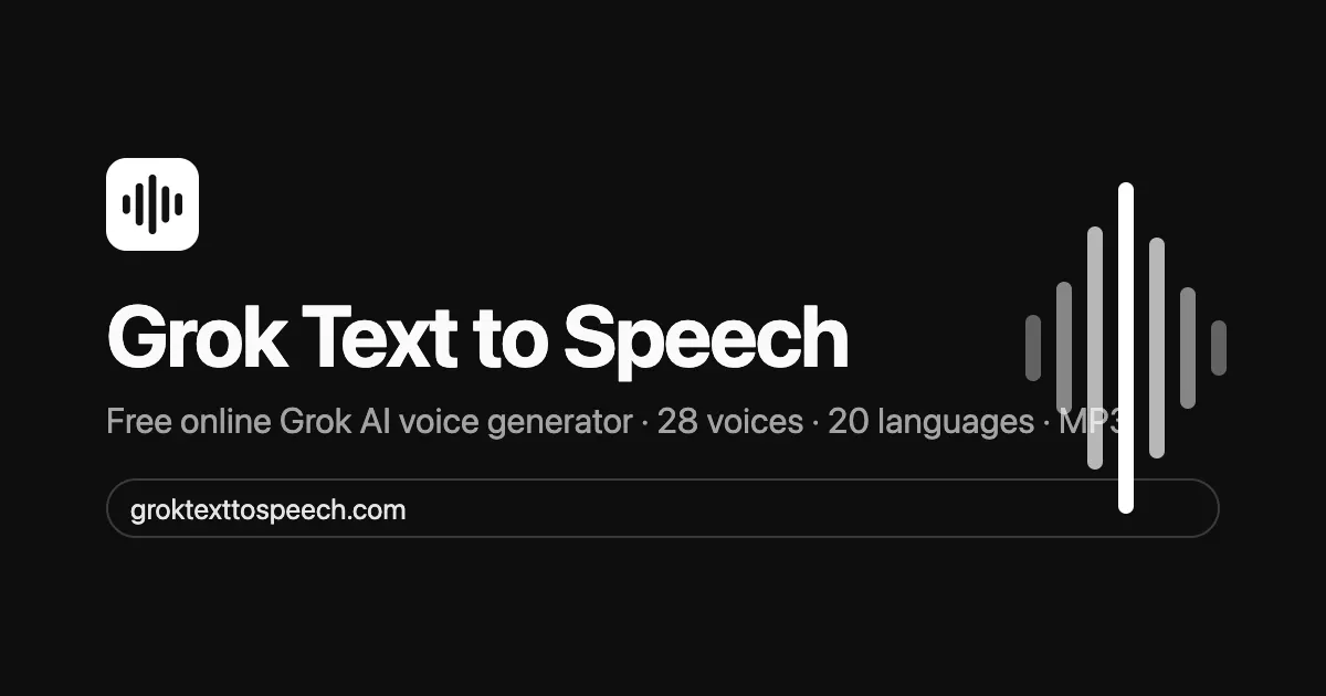 Grok Text to Speech gallery image