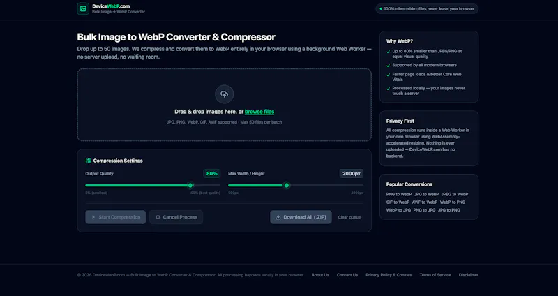 DeviceWebP screenshot 1