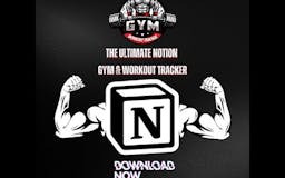 Notion GYM and Nutrition Tracker  media 1