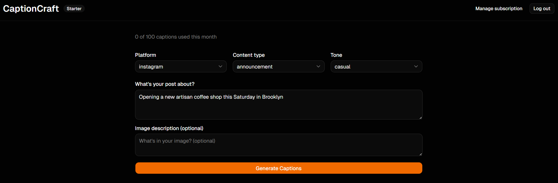 CaptionCraft gallery image