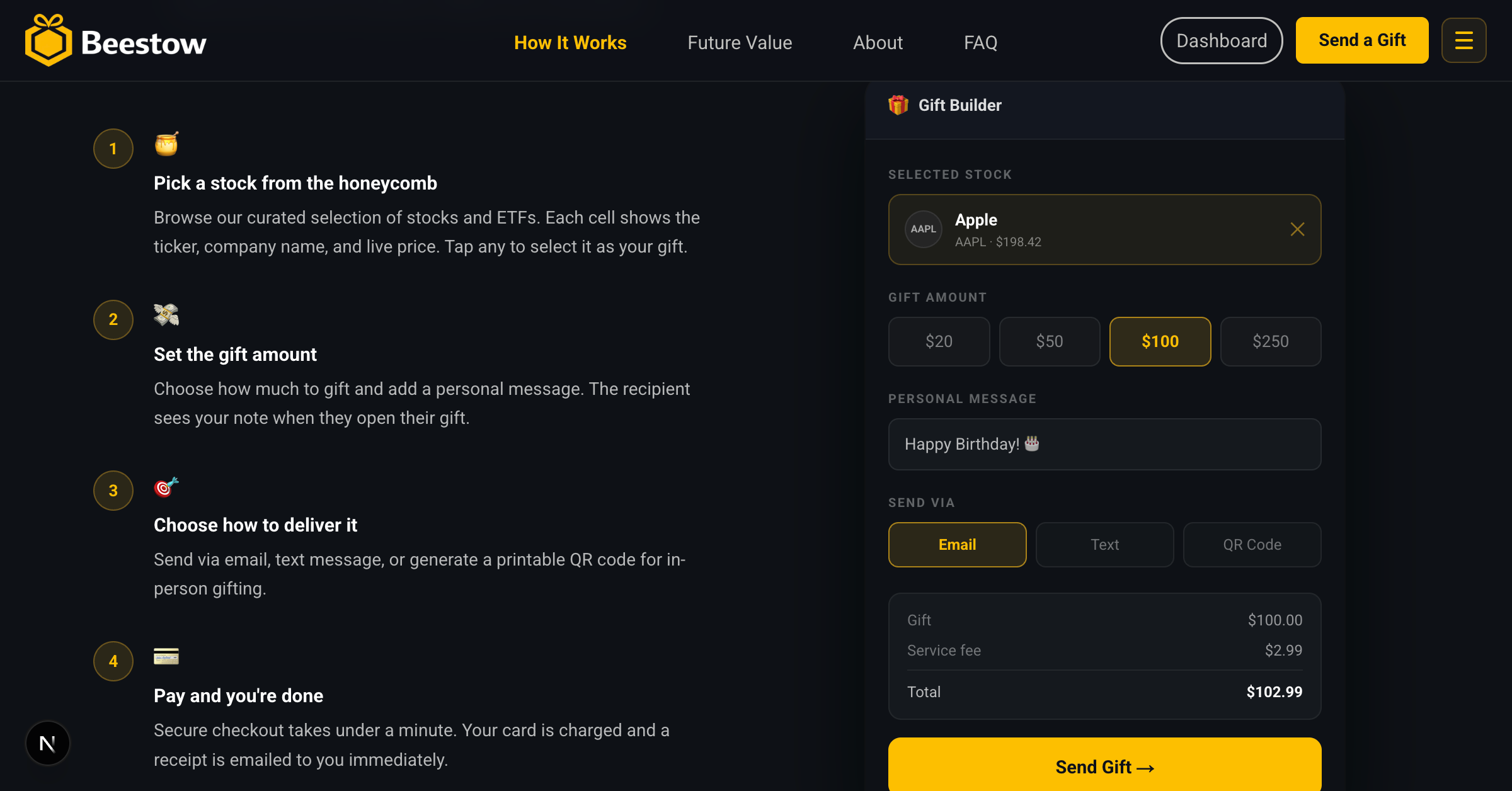 Beestow — Gift Stocks Instantly  gallery image