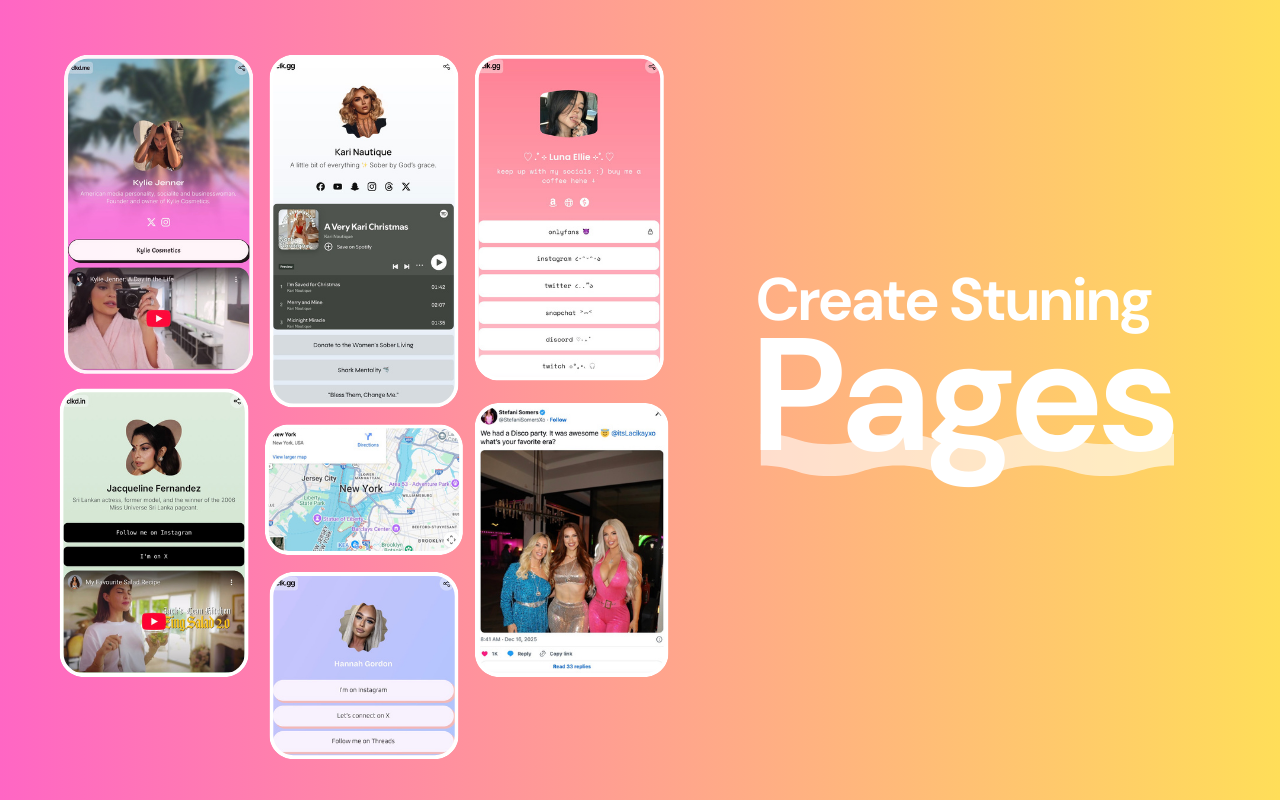 clkd.in - Main product screenshot demonstrating key features and user interface