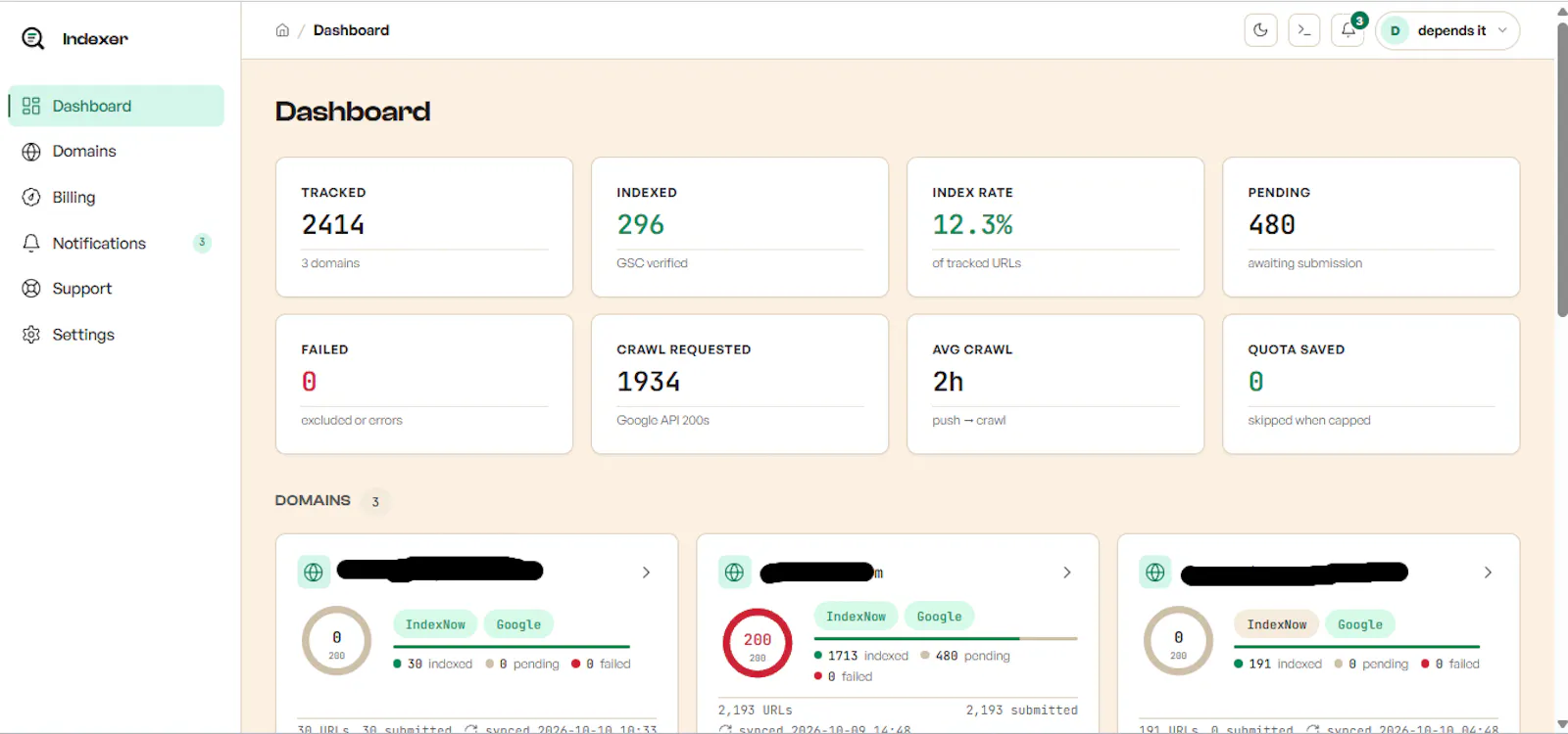 Search Engine Indexer (Lifetime Deal) screenshot 3