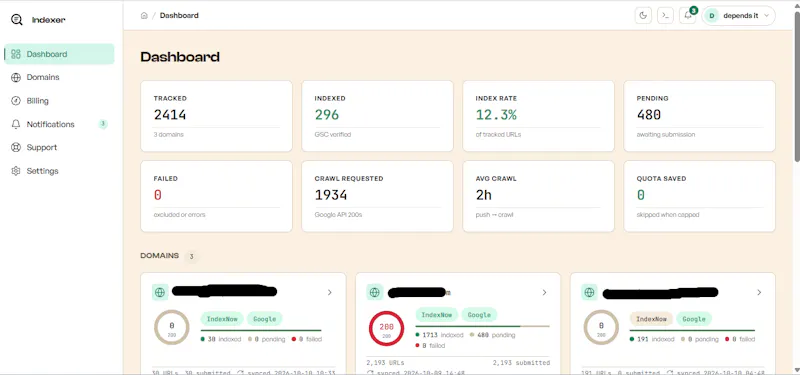 Search Engine Indexer (Lifetime Deal) screenshot 3