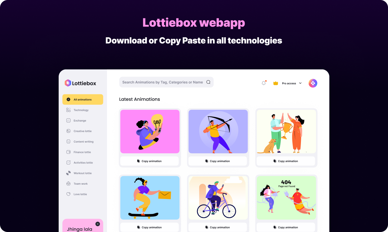 Lottiebox - Sıkıcı ve yavaş web deneyimlerinden kurtulun medya 3