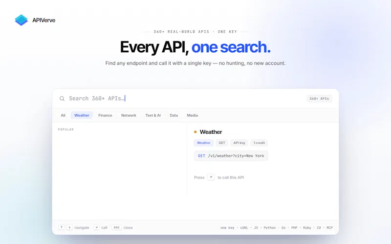 APIVerve screenshot 2